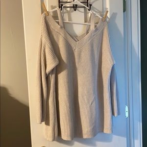 Off the shoulder sweater